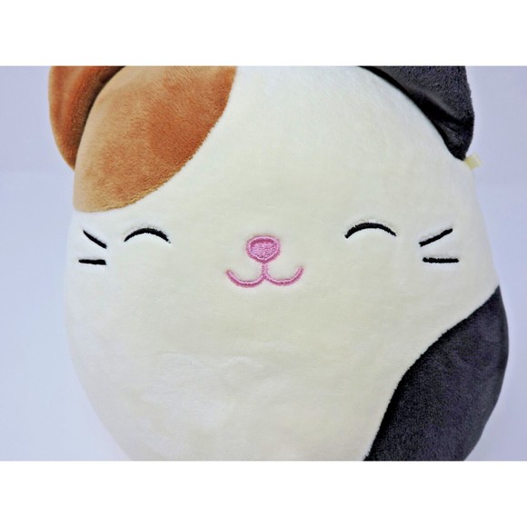 Squishmallow Cam the Calico Cat 8” Plush Stuffed Animal Closed Eyes Brown Black - Picture 5 of 7